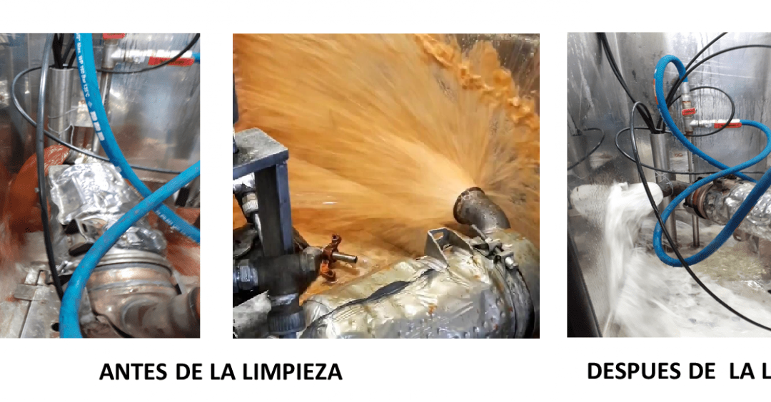 Antes Después Limpieza Filtro Partículas
