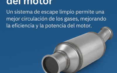 Mejora el rendimiento del motor: Un sistema de escape limpio permite una mejor circulación de los gases